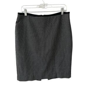 White House Black Market Black and White Pencil Skirt